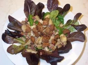 Bicolor-Feldsalat mit Shiiiitaaaake-Pilzen - Rezept