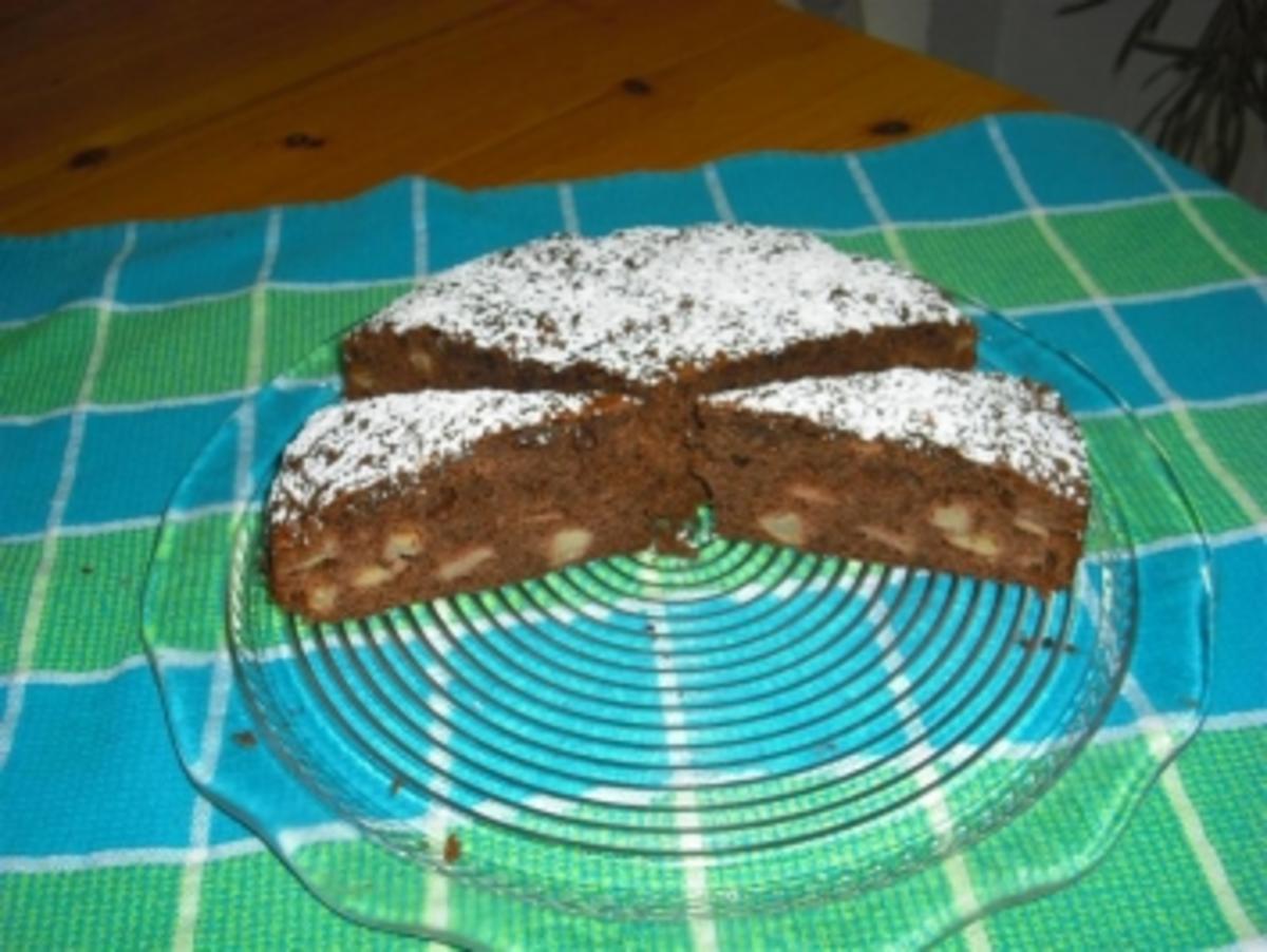 Apfelkuchen mit Zimt und Schokolade - Rezept - Bild Nr. 2