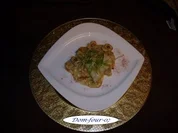 Zanderfilet auf Pfifferlinge in Portwein-Sahne-Sauce - Rezept