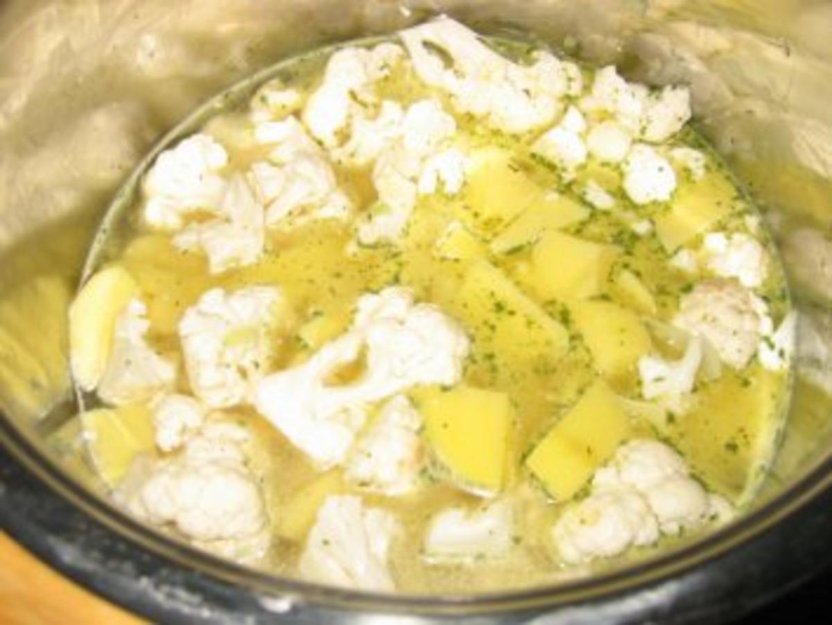 Kartoffel-Blumenkohl-Cremesuppe - Rezept - Bild Nr. 2