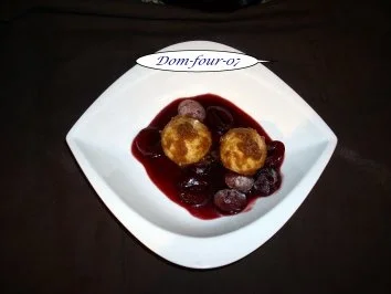 Schokoladen-Trüffel-Quarkklößchen  mit Lebkuchenbrösel - Rezept