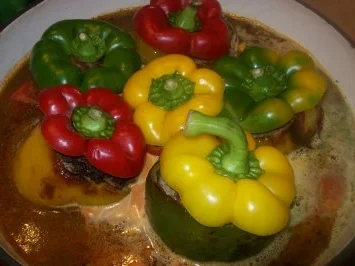Rezept: Paprikaschote gefüllt Bild Nr. 9 Paprikaschote gefüllt - Rezept - Bild Nr. 9