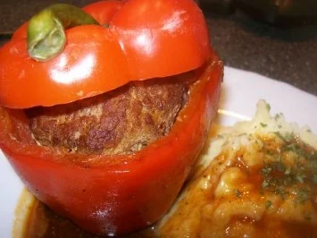Rezept: Paprikaschote gefüllt Paprikaschote gefüllt - Rezept
