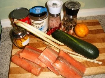 Lachs-Zuccini-Spieß - Rezept - Bild Nr. 2