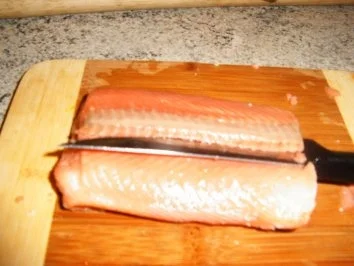 Lachs-Zuccini-Spieß - Rezept - Bild Nr. 3