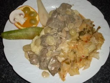 Rinderleber "nach Winzer Art"... - Rezept