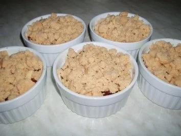 Rezept: Apfel-Cranberry-Crumble Bild Nr. 3 Apfel-Cranberry-Crumble - Rezept - Bild Nr. 3