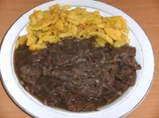 Rezept: Fleisch: Lammleber geschnetzelt Fleisch: Lammleber geschnetzelt - Rezept