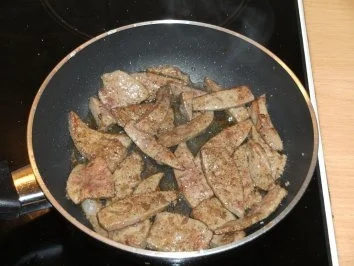 Fleisch: Lammleber geschnetzelt - Rezept - Bild Nr. 3
