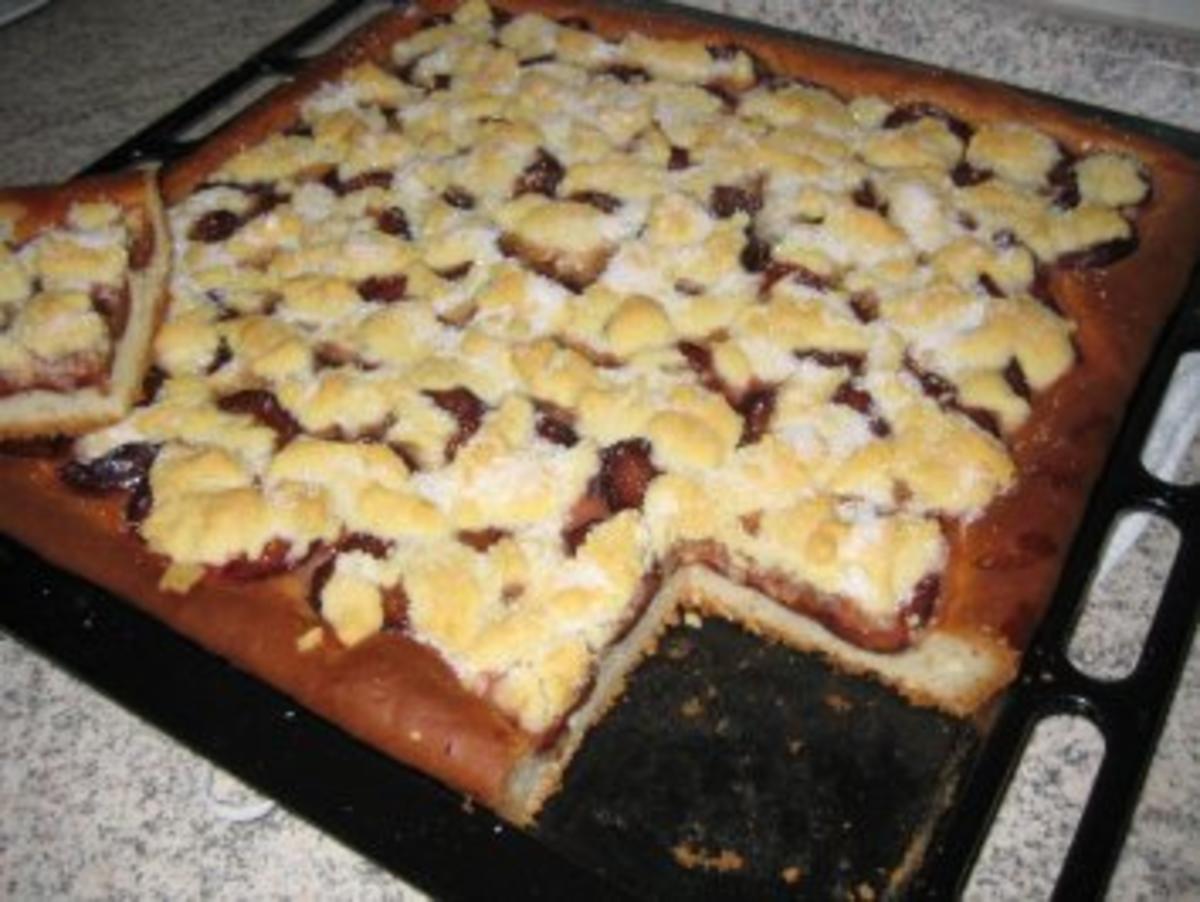 Pflaumenkuchen mit Streusel - Rezept mit Bild - kochbar.de