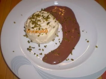 Marzipan - Mousse an Schokosoße - Rezept - Bild Nr. 2