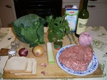 Rezept: Thüringer Wirsingroulade mit Kräuterhackfüllung Bild Nr. 2 Thüringer Wirsingroulade mit Kräuterhackfüllung - Rezept - Bild Nr. 2