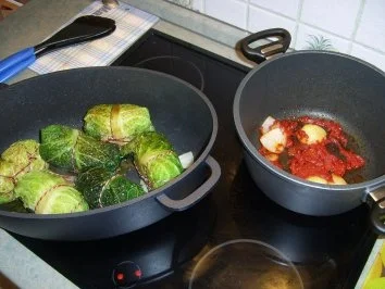 Rezept: Thüringer Wirsingroulade mit Kräuterhackfüllung Bild Nr. 13 Thüringer Wirsingroulade mit Kräuterhackfüllung - Rezept - Bild Nr. 13