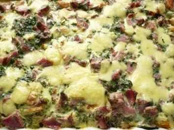 Möhren - Schinken - Auflauf - Rezept