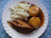 Geschmorte Putenkeule mit Sahnekohlrabi - Rezept