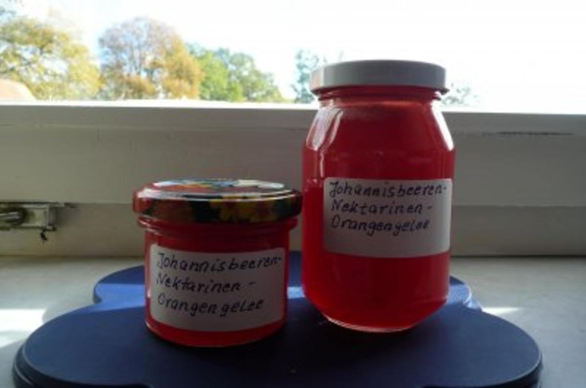 Marmelade: Johannisbeer - Nektarinen - Orangengelee - Rezept - Bild Nr. 3