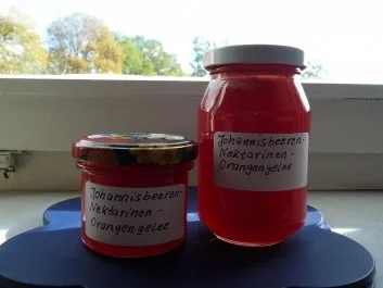 Marmelade: Johannisbeer - Nektarinen - Orangengelee - Rezept - Bild Nr. 3