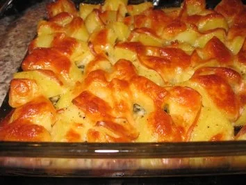 Rindersteak mit Röstzwiebeln und überbackenen Scamorza-Kartöffelchen - Rezept - Bild Nr. 3