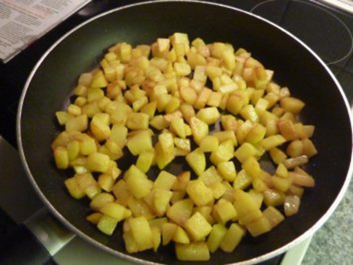 Kartoffel-Tortillia mit Speck und Champignons - Rezept - Bild Nr. 4