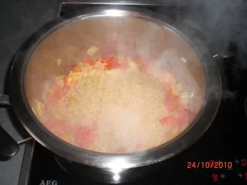 Rezept: Backhähnchen mit Djuvec-Reis Bild Nr. 7 Backhähnchen mit Djuvec-Reis - Rezept - Bild Nr. 7