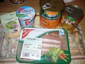 Mandarinengeschnetzeltes - Rezept