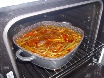 Beinscheibe lecker geschmort mit grünen Bohnen - Rezept - Bild Nr. 3