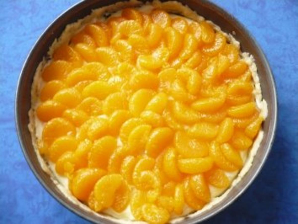 Schmand -  Mandarinen - Torte - Rezept - Bild Nr. 7