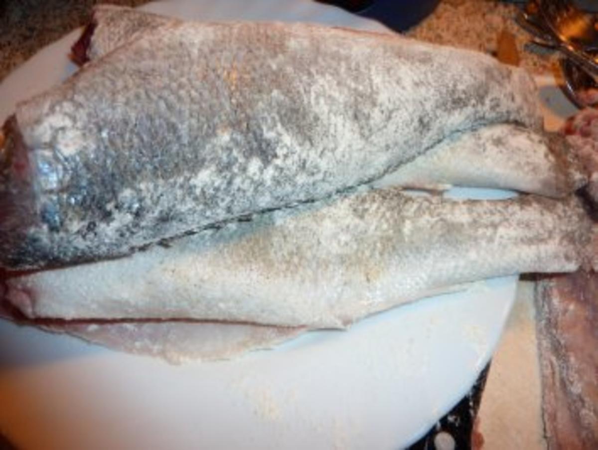 Fisch: Wolfbarsch an Limetten-Kapernsauce - Rezept - Bild Nr. 3