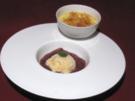 Gebrannte Vanillecreme mit Rieslingschaumeis und Feigenkompott - Rezept