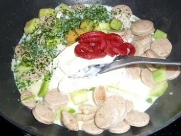 Rezept: Gurken - Bratwurstpfännchen....... Bild Nr. 4 Gurken - Bratwurstpfännchen....... - Rezept - Bild Nr. 4
