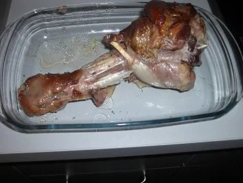 Putenunterkeule aus dem Backofen - Rezept