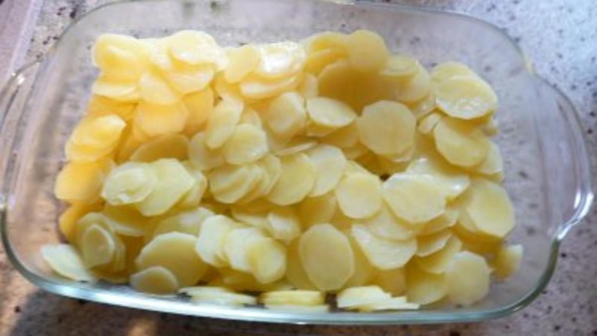 Kartoffelgratin mit Kräuterquarkhaube zu Chinakohl - Rezept - Bild Nr. 5
