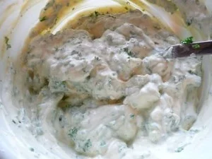 Kartoffelgratin mit Kräuterquarkhaube zu Chinakohl - Rezept - Bild Nr. 4