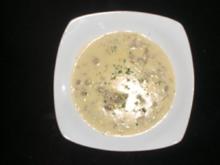 Käsesuppe mit Schuß - Rezept