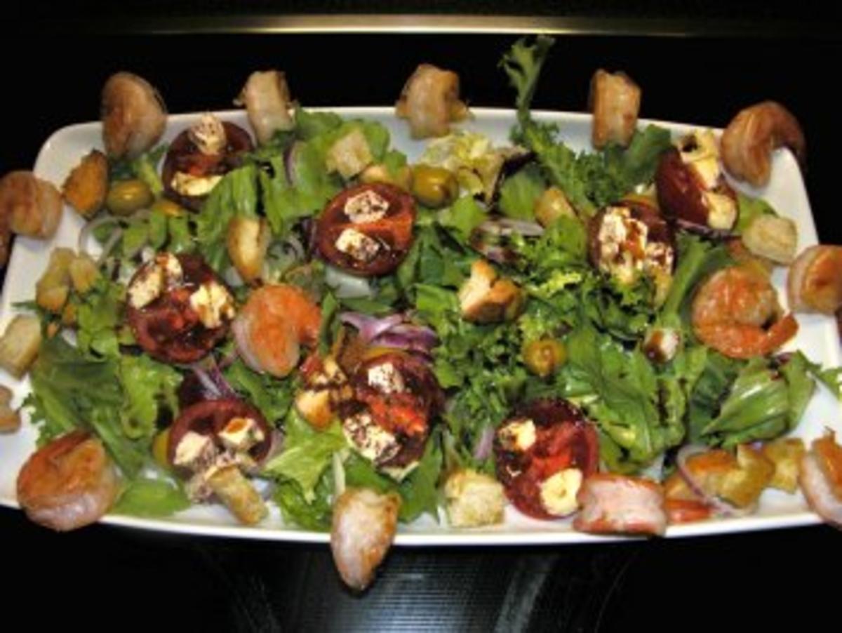 Rezept: Gambas im Bettchen Gambas im Bettchen - Rezept