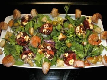 Rezept: Gambas im Bettchen Gambas im Bettchen - Rezept