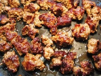 Rezept: Hackfleisch vom Wild, mit Rotwein geschmort - Bild Nr. 3 Hackfleisch vom Wild, mit Rotwein geschmort - - Rezept - Bild Nr. 3