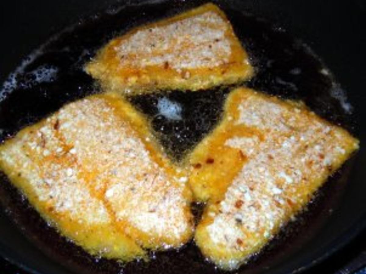 Paniertes Dorschfilet auf Limetten Butter Sauce - einfach - 127 kcal/100g