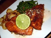 Rezept: Paniertes Dorschfilet auf Limetten-Butter-Sauce Paniertes Dorschfilet auf Limetten-Butter-Sauce - Rezept