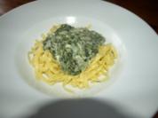 Nudeln mit Spinat - Rezept