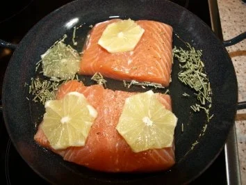 Rezept: Lachs aus dem Ofen Bild Nr. 3 Lachs aus dem Ofen - Rezept - Bild Nr. 3