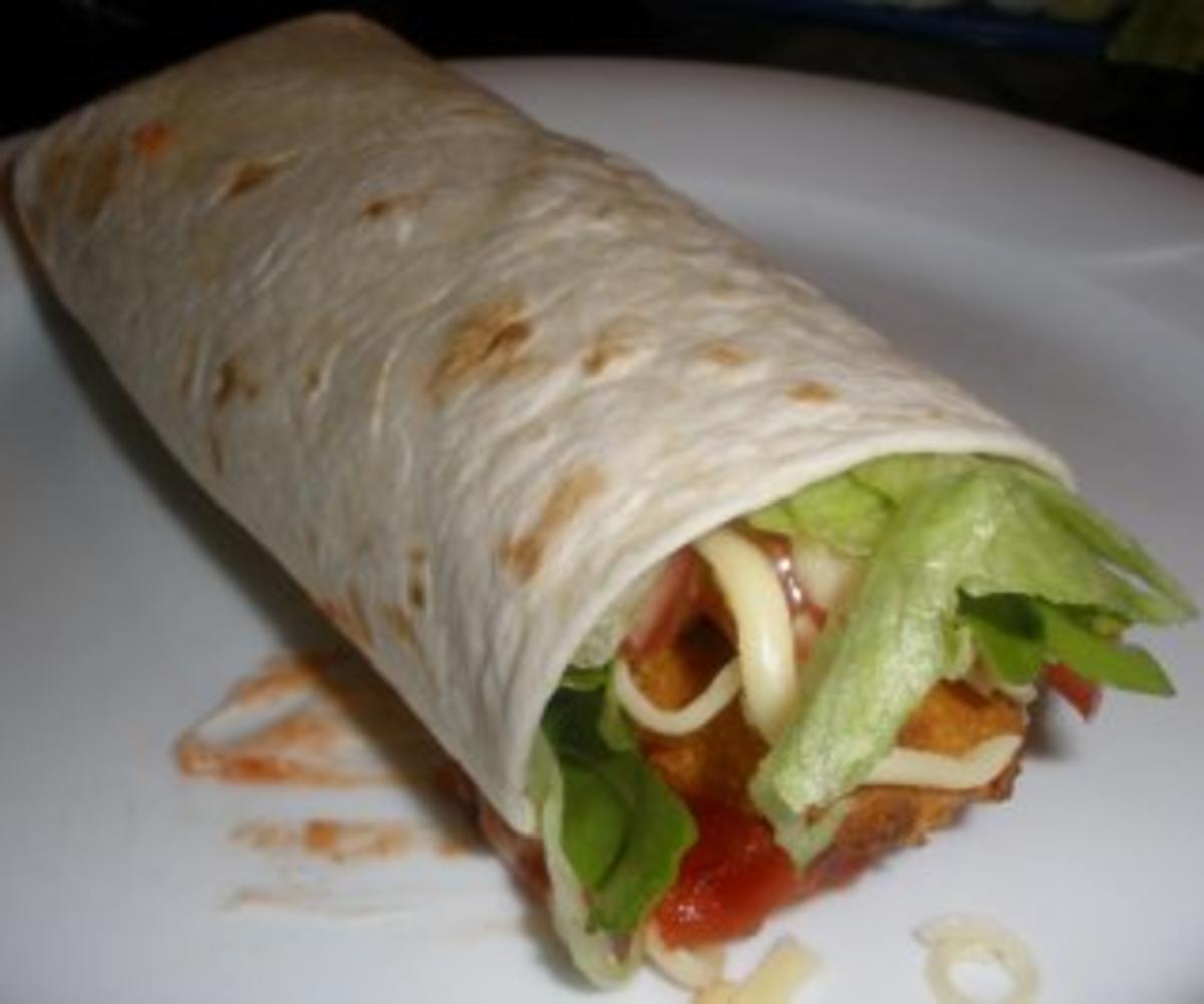 WRAP...fast genauso gut wie der Crispy Chicken Wrap von Mc Donalds - Rezept