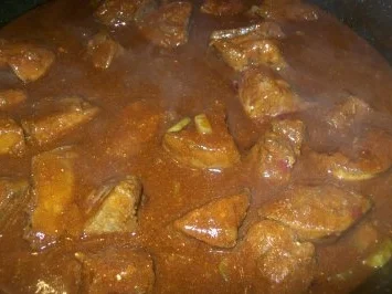 Leber geschmort - süß -sauer - Rezept - Bild Nr. 8