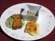 Veggie-Braten auf Wirsing an Kartoffelgratin, dazu Champignonragout - Rezept