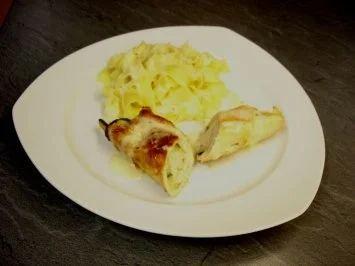 Puten-Zucchini-Involtini mit Bandnudeln - Rezept - Bild Nr. 2