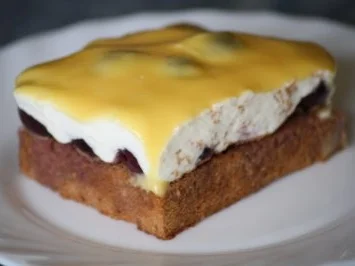 Kirsch-Schmand-Kuchen mit Eierlikörguss - Rezept - Bild Nr. 2