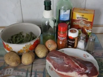 Ente mit Balsamicocreme-Soße an Bohnengemüse und Kartoffeln - Rezept - Bild Nr. 2