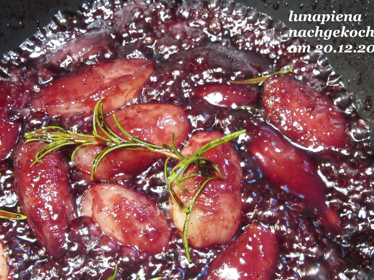 Rezept: Rotweinschalotten Bild Nr. 16331 Rotweinschalotten - Rezept - Bild Nr. 16331