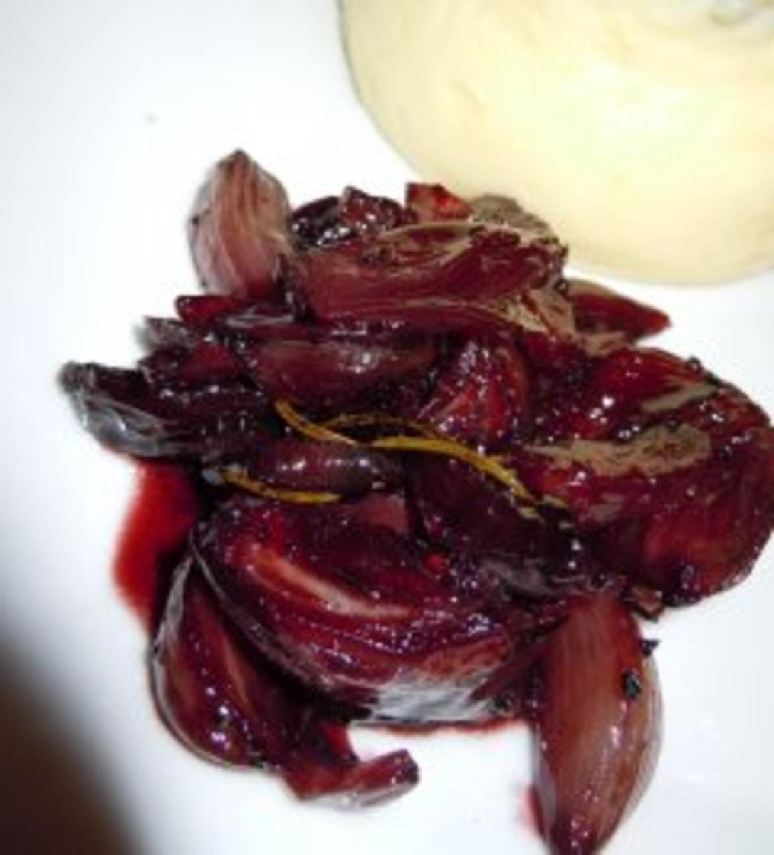 Rotweinschalotten Mit Schalotten Und Trockener Rotwein Rezept Mit