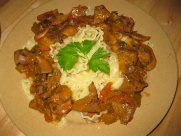 Rezept: -`❊´- Schneckeles Leberpfanne -`❊´- -`❊´- Schneckeles Leberpfanne -`❊´- - Rezept